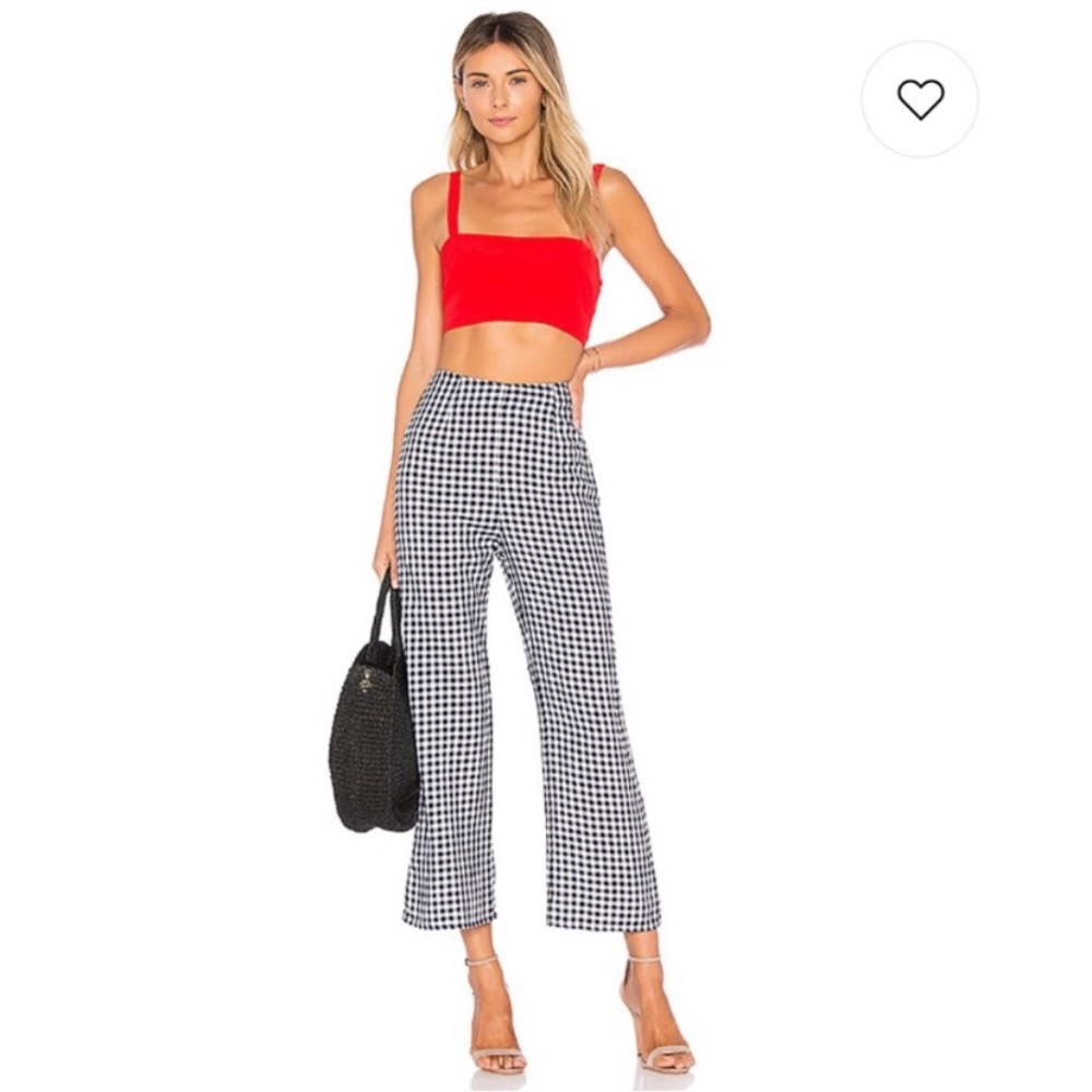 Flynn skye checkered gingham high waisted Parker  pants - Picture 2 of 6